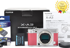 🎦 Fujifilm X-A3 24.2MP Digital Mirrorless Camera Pink Rose w/Box JAPAN [Exc+5]