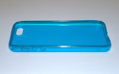 TPU Soft Skin Case For Apple iPhone 5 Teal Blue