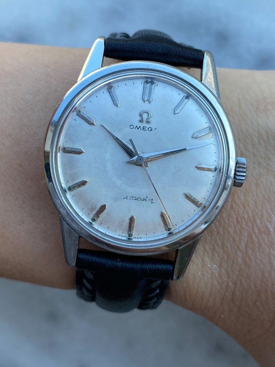 Omega Seamaster Watch Manual Cal.285 Mens 35mm 14390-8-SC Swiss