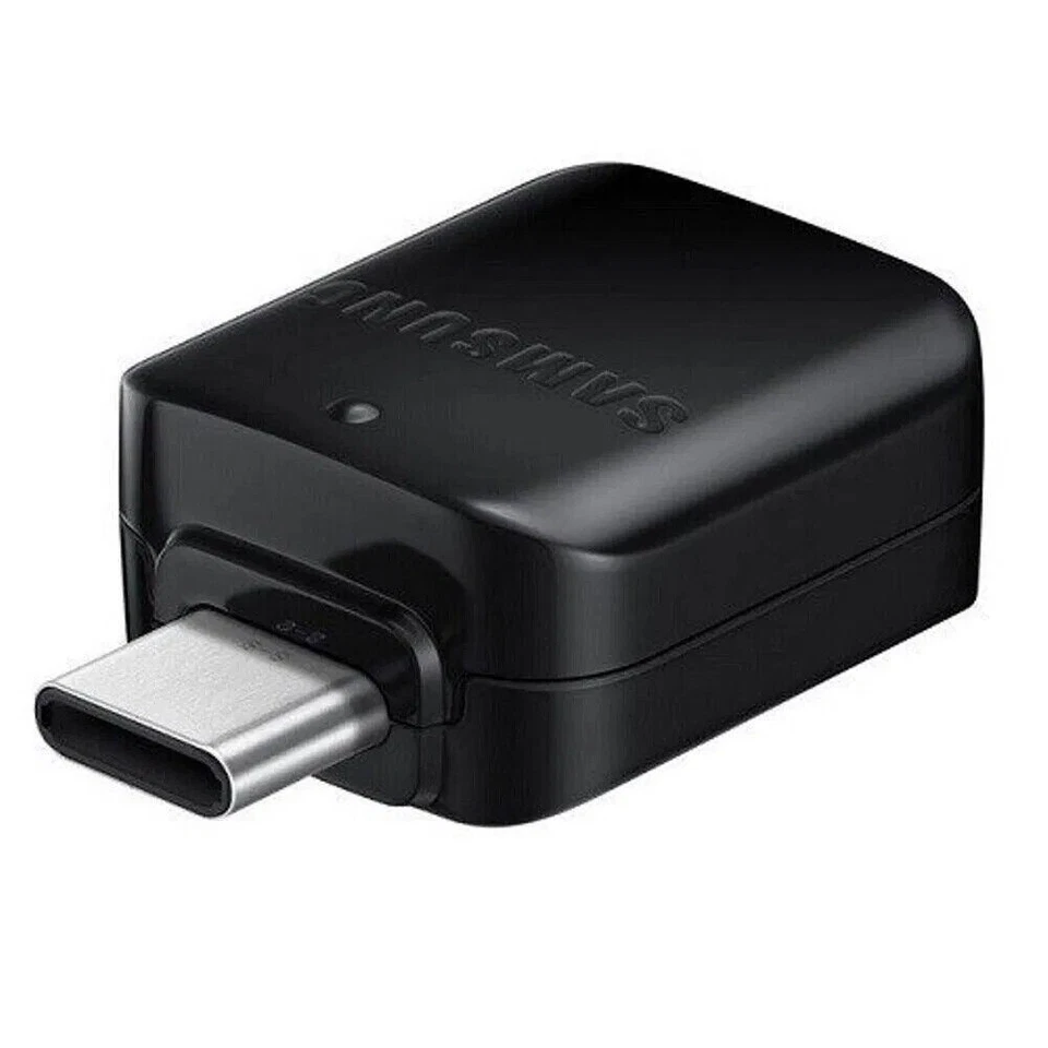 Adaptador convertidor USB tipo C a A conector OTG original On-The-Go Samsung Foto 3 de 4