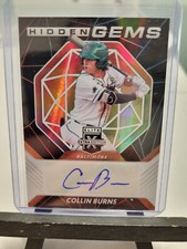 Collin Burns Hidden Gems 2021 Panini Elite Extra Edition Auto