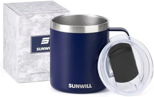 14 oz Stainless Steel Mug Sip Lid Vacuum Double Wall Insulated Coffee Tumbler - Picture 6 of 6