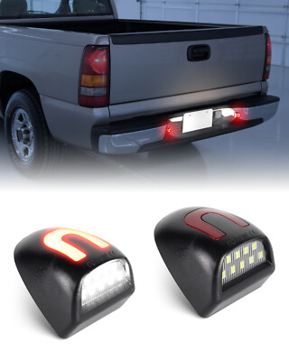 2 Stück LED Kennzeichenbeleuchtung Für 1999-2013 Chevy Silverado GMC Sierra 1500