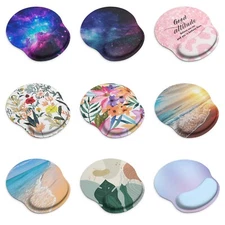 Gaming Mouse Pad w Wrist Rest Support & Non-Slip Base, Durable Ergonomic Support