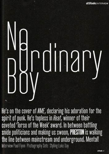 ATTITUDE #143 March 2006 PRESTON Kevin Zegers MARY J BLIGE Pink JT LEROY @Vgc - Imagen 8 de 10