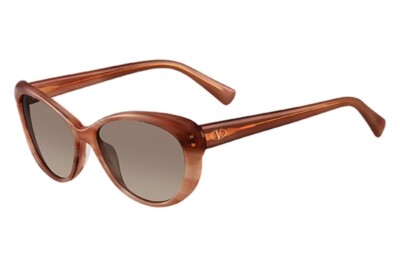 Authentic Valentino Sunglasses V635S	601 Striped Rose Frames Brown Lens 54mm ST*