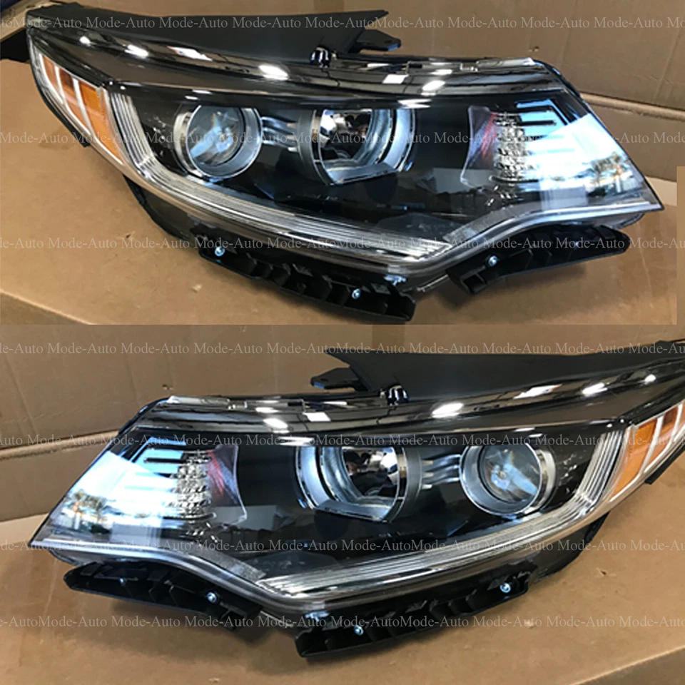 Halogen Headlight Assembly for 2016 2017 2018 Kia Optima Left Right Pair w/o LED - Image 2 of 4