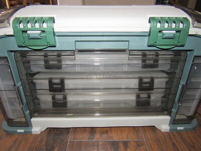 732 tackle box Plano 732 Angled Fishing Tackle Box THIS IS THE BIG BOY 6 STORAGE BOXES