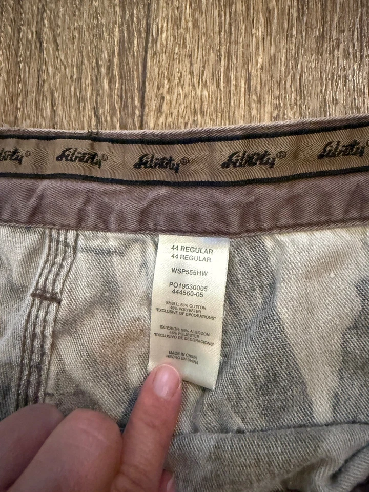 Vintage Liberty Hunting Pants Mens 2XL XXL Brown Camo Hardwood Realtree 44x 30 - Image 3 of 4