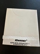 Klemsan KPR-SCE-230VACDC-1 Interface Relay (BRAND NEW)