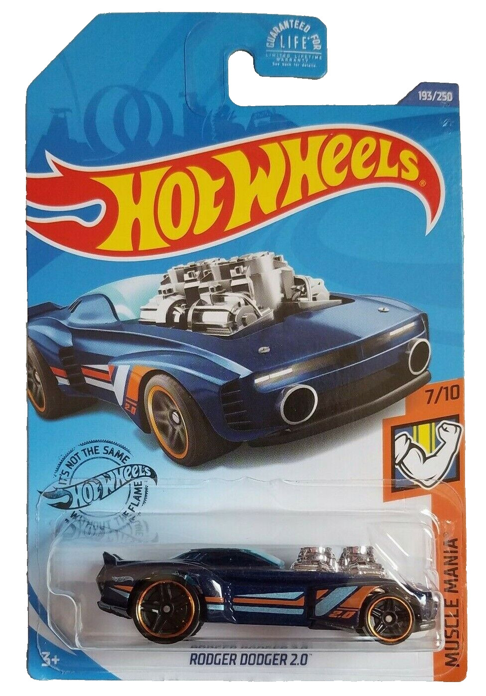 Hot Wheels 2021 Muscle Mania 7/10 RODGER DODGER 2.0 Blue Race Car Toy 193/250