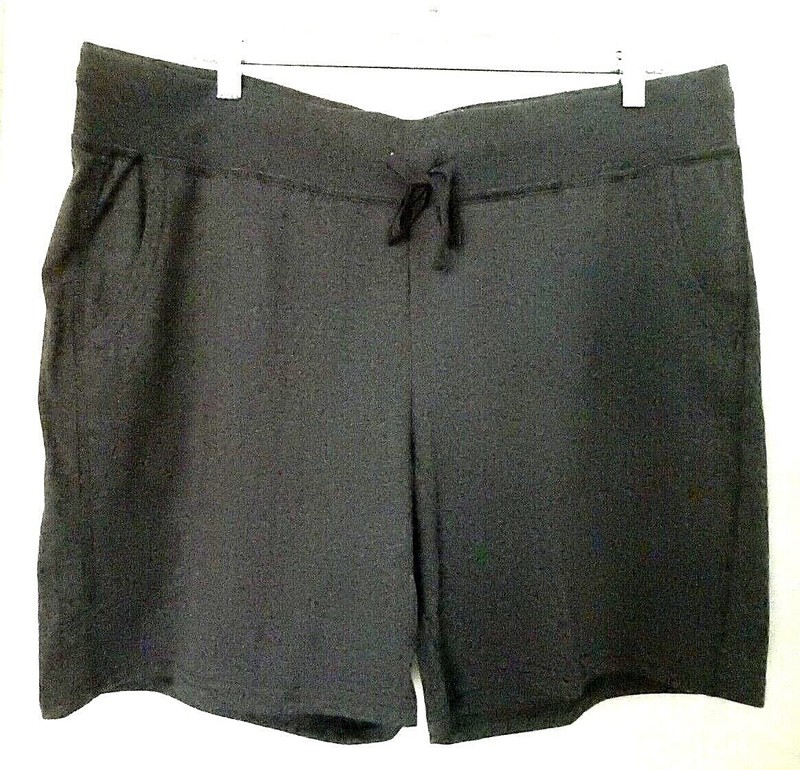 Hanes LIVE LOVE COMFORT Shorts w drawstring & comfy wide elastic waist-XL, gray