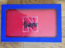 Nebraska HUSKERS Red Embroidered Purse Wallet