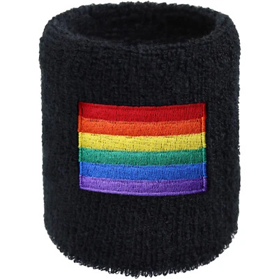 LGBTQ Schweissband Gay Pride Armband Regenbogenfahne Pulswärmer Love is love