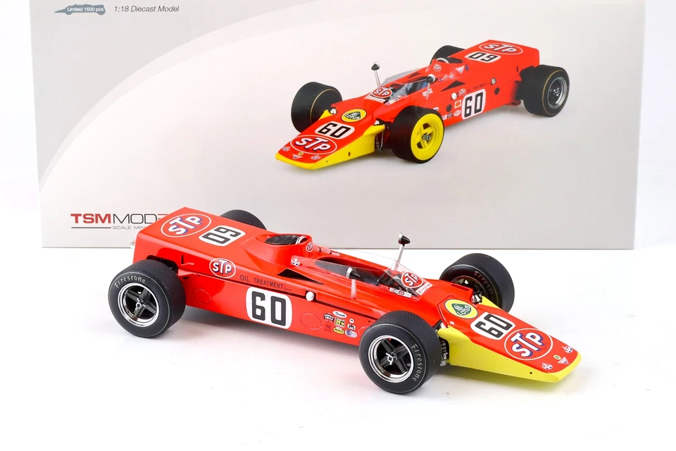 1:18 TSM Modello 1968 Team Lotus Tipo 56 Indy 500 J.Leonard #60 Die-Cast - Immagine 2 di 4