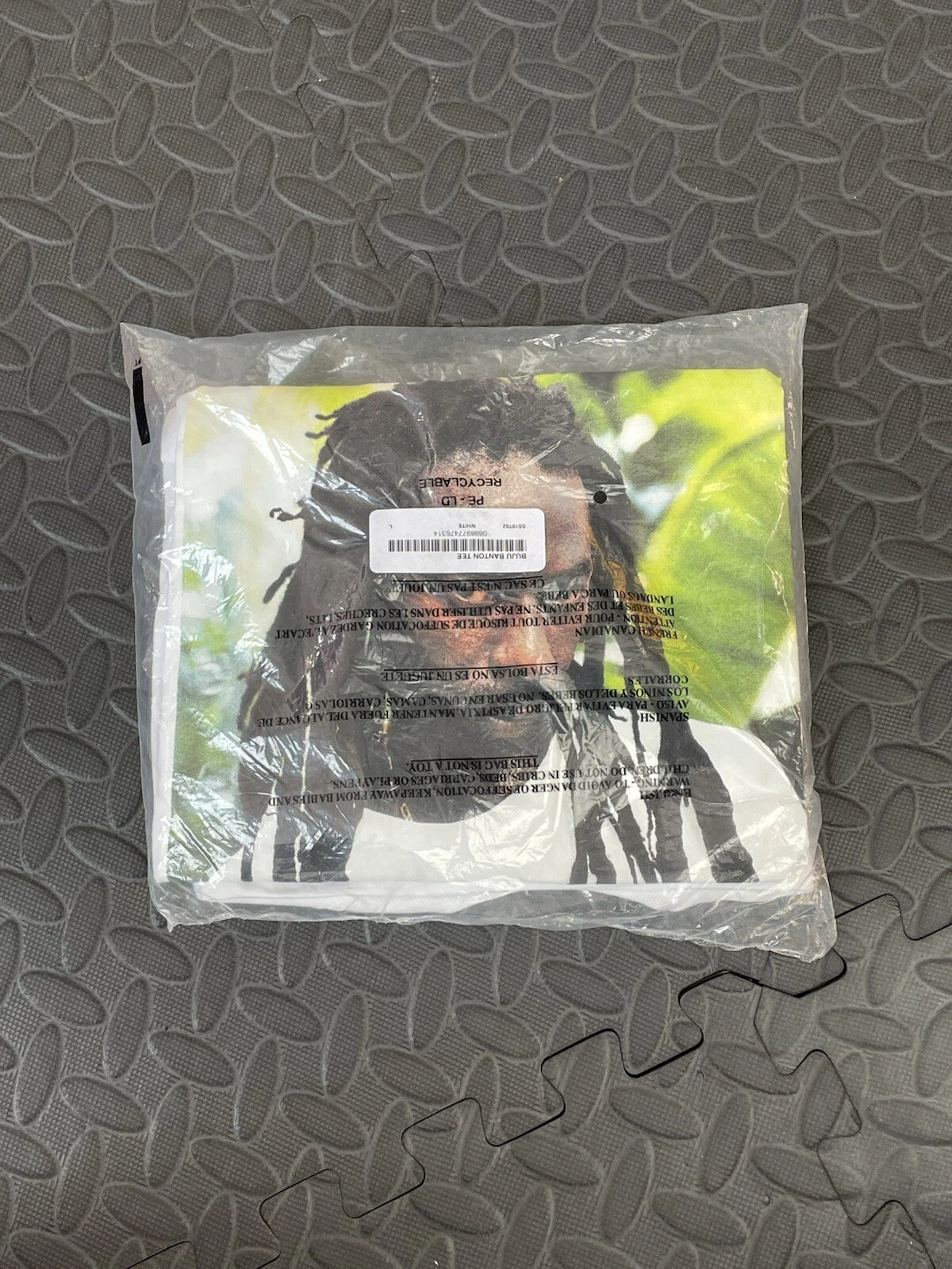 *Neuf emballé* T shirt blanc photo Supreme SS19 Buju Banton (taille L)