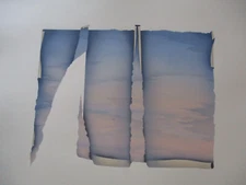 JOHN BERTRAND STANPHILL PAINTING 1970'S ABSTRACT SURREALIST LANDSCAPE MODERNISM