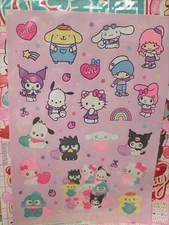 Sanrio characters big sticker sheet　Emokyun mix