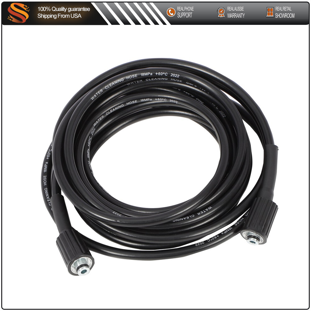 Pressure Washer Replacement Hose 25ft x 1/4 Inch PEGGAS High Quality 3200PSI