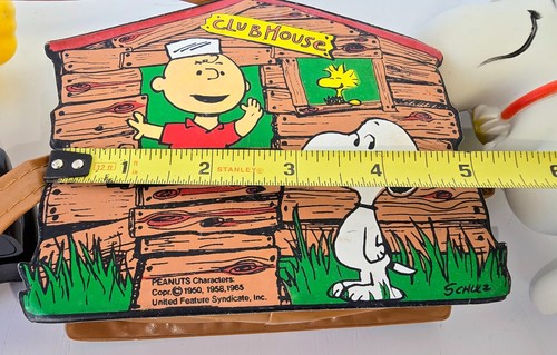 JEN8003 Vintage Peanuts Vinyl Kids Purse 1980, Small Vinyl Snoopy and Schroeder - Picture 7 of 11