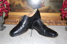 BRUNO MAGLI ITALY BLACK LEATHER BRANSON CAP TOE OXFORD MENS DRES SHOES SIZE 11 M