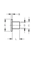 5/16" x .015" Shoulder Washer PTFE Insulating Fastener Z86008