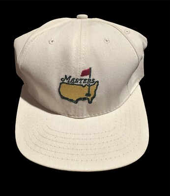 Vintage Masters Hat American Needle Leather Strapback White With Tag Brand New