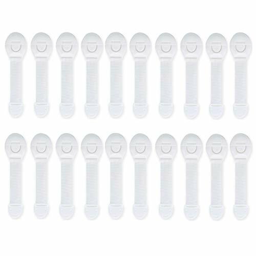 JZK 20 x Blocca adesivo chiavistelli plastica fermacassetti serrature di (W3v)