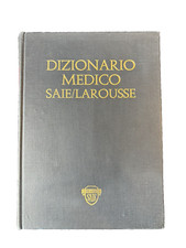 Dizionario Medico SAIE/Larousse Italian 1977 5th Quinta Ed. 1288 pages A+