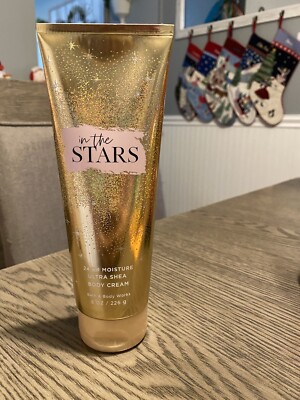1 BATH & BODY WORKS IN THE STARS ULTRA SHEA CREAM HAND LOTION 8 OZ GOLD LARGE
