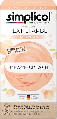 SIMPLICOL Textilfarbe INTENSIV all in 1 Peach Splash Farbe incl. Fixierer 600g