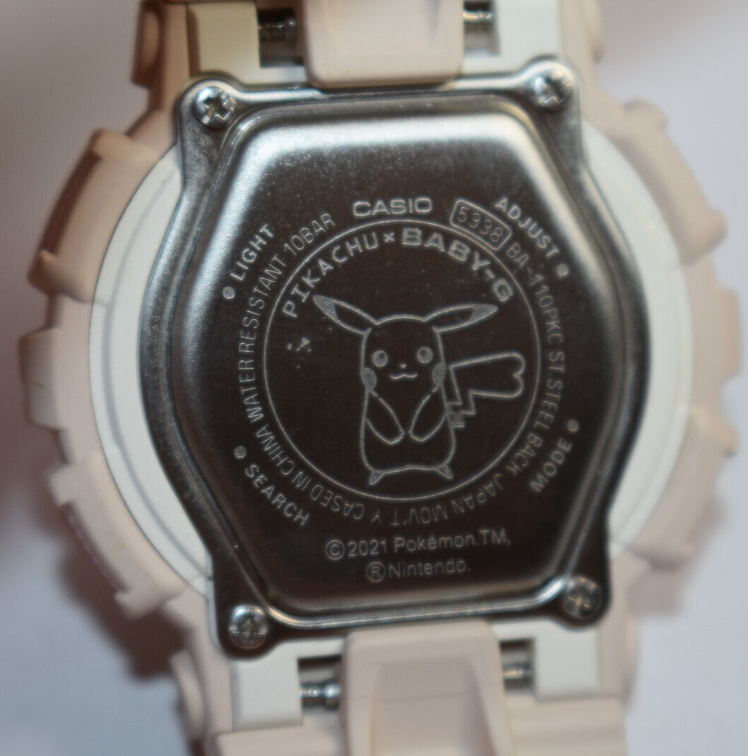 IOB! Casio BA110PKC-4A (5338) Women's Baby-G Pokemon Watch NEW