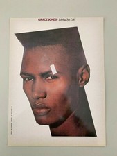 GRACE JONES,'LIVING MY LIFE,1982' RARE 1982 ART PRINT