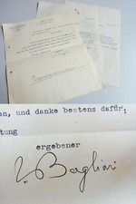 Physiologist Silvestro BAGLIONI (1876-1957): Letter ROME 1940 to TOBACCO Society