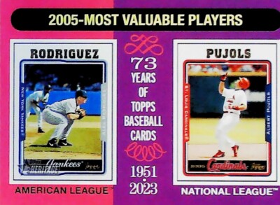 2024 TOPPS HERITAGE MOST VALUABLE PLAYERS 2005 #202 ALEX RODRIGUEZ