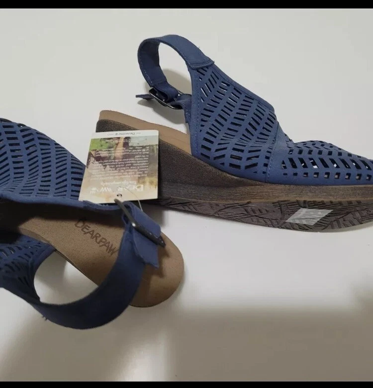 BearPaw Mujer Casual Cuña 2094w-ROXIE Azul EE. UU. 11W Etiquetas Nuevas  Foto 2 de 4