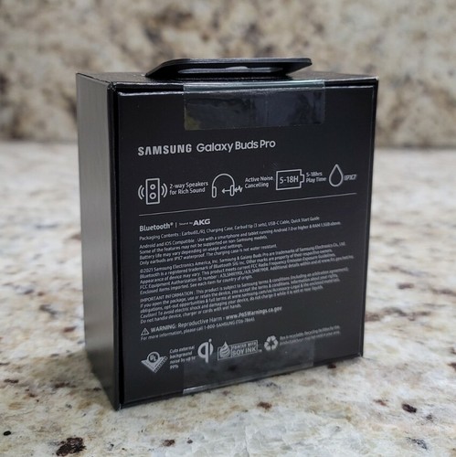Samsung Galaxy Buds PRO Wireless Active Noise-Canceling Earbud SILVER/WHITE NEW - Picture 2 of 3