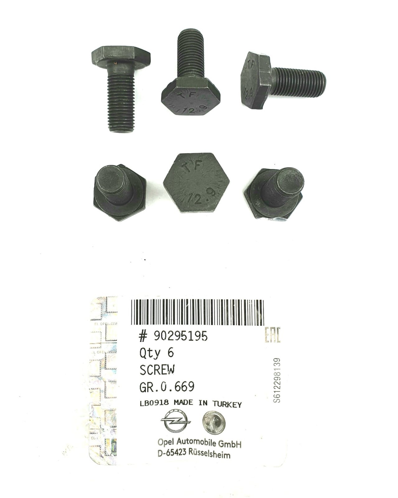 6x Originale Opel Sechskant Schrauben Schwungrad Astra, Corsa 