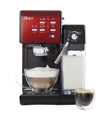 OSTER Cafetera Espreso Prima Latte II Bomba Italiana 19bar Depósito Agua y  Leche | eBay