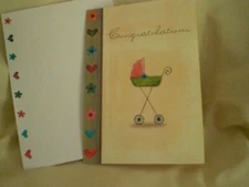 Tree-Free -New Baby - Baby Carriage on cover