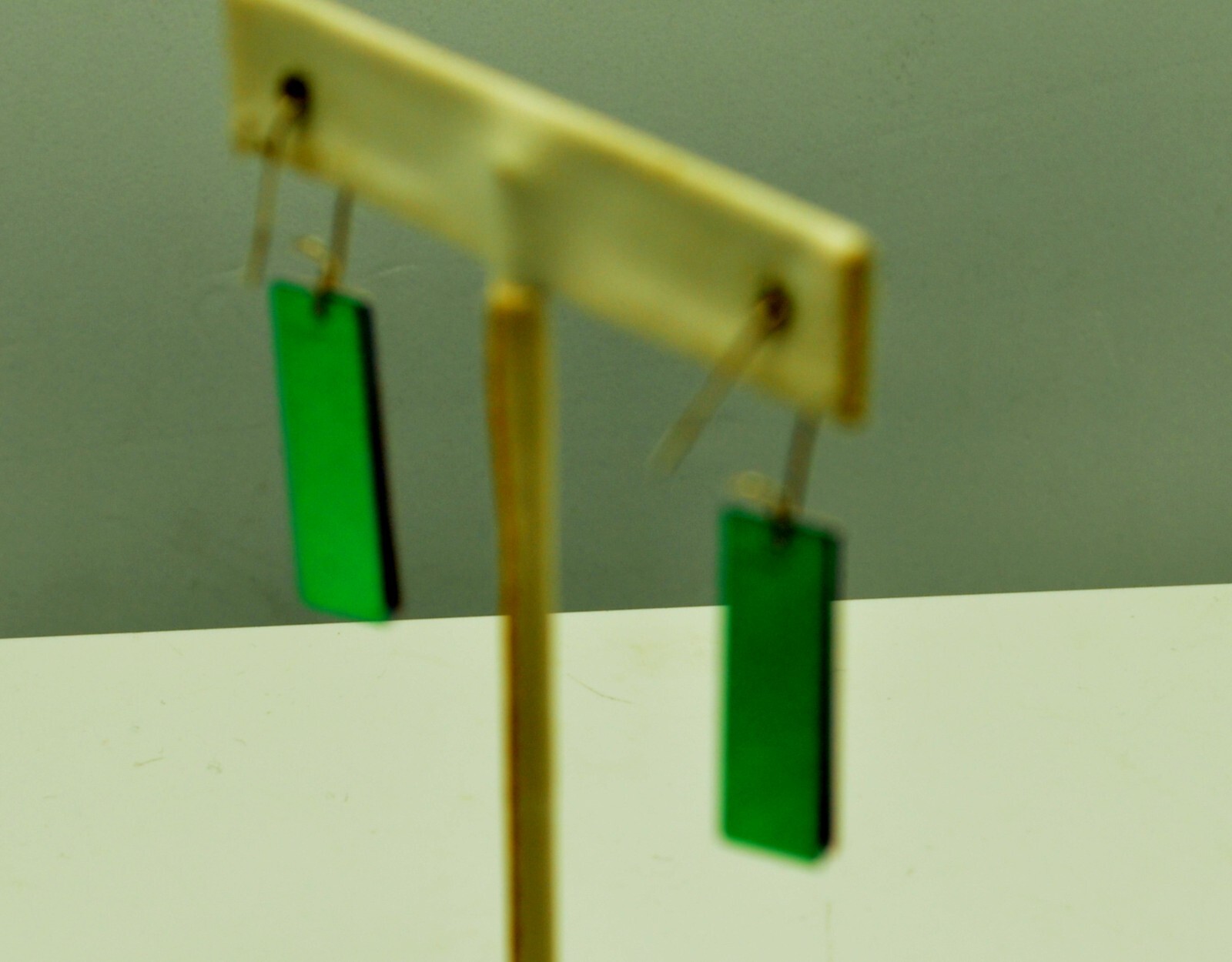 STERLING SILVER  MULTI COLORED HANGING  EARRINGS … - image 3