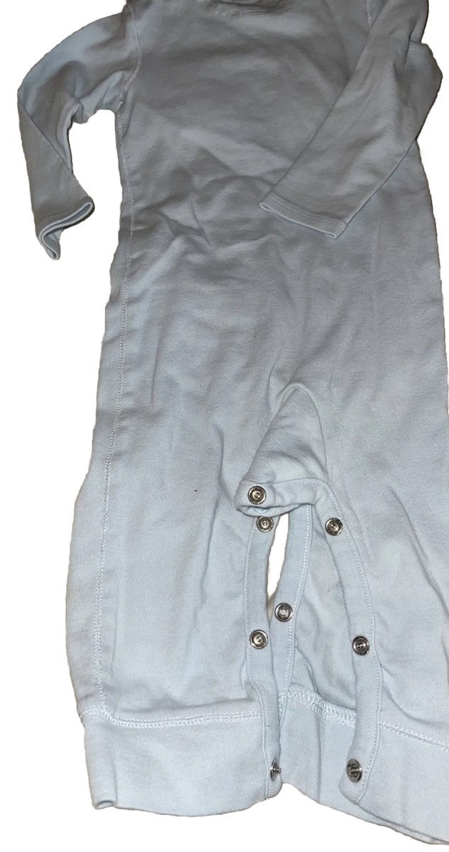 BURBERRY Baby 12M Baby Blue Long Sleeve One Piece Burberry