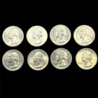 (8) 1960-Washington Silver Quarters-Uncirculated-BU-Nice Uncirculated Examples