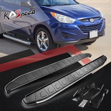 5.75 Metallic Black Aluminum Running Board Side Step Bar For 10-15 Tucson Lm