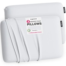 Imaginarium 2 Pk Cooling Bed Pillows for Sleeping, 2 Memory Foam Cooling Pill...