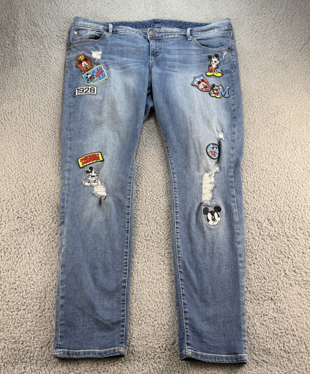 CandyStripper☆ MICKEY SARROUEL JEANS Disney Jeans 32 Inseam in for sale | eBay
