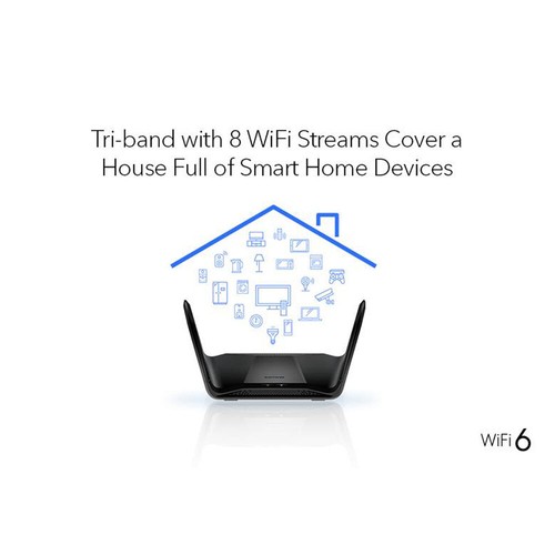 Netgear RAX70-100NAR Nighthawk AX6600 TriBand WiFi6 Router Certified Refurbished - Picture 7 of 9