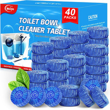 Toilet Bowl Cleaner Tablets 40 Pcs, Septic Safe Automatic Toilet Tank Cleaner wi