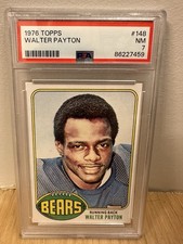 Topps 1976 Walter Payton Rookie Card #148 PSA 7 Chicago Bears NFL. rookie card picture