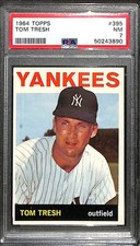 1964 TOPPS #395 TOM TRESH PSA 7 NM 50243890 